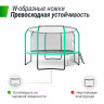Батут Unix line Supreme Game с внутренней сеткой 12 футов - 360 см (зеленый) (TRUSUG12GR)